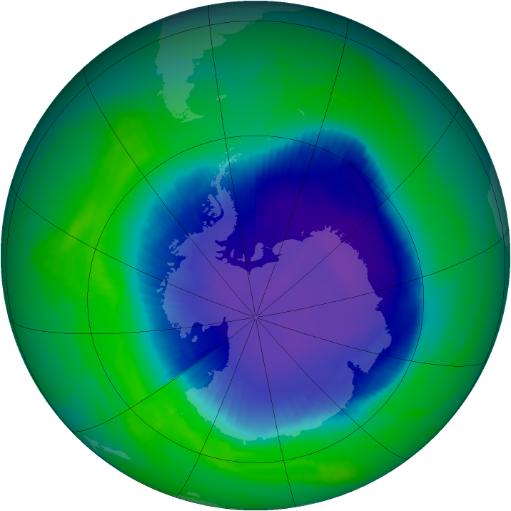 Ozone Map 1999-11-10
